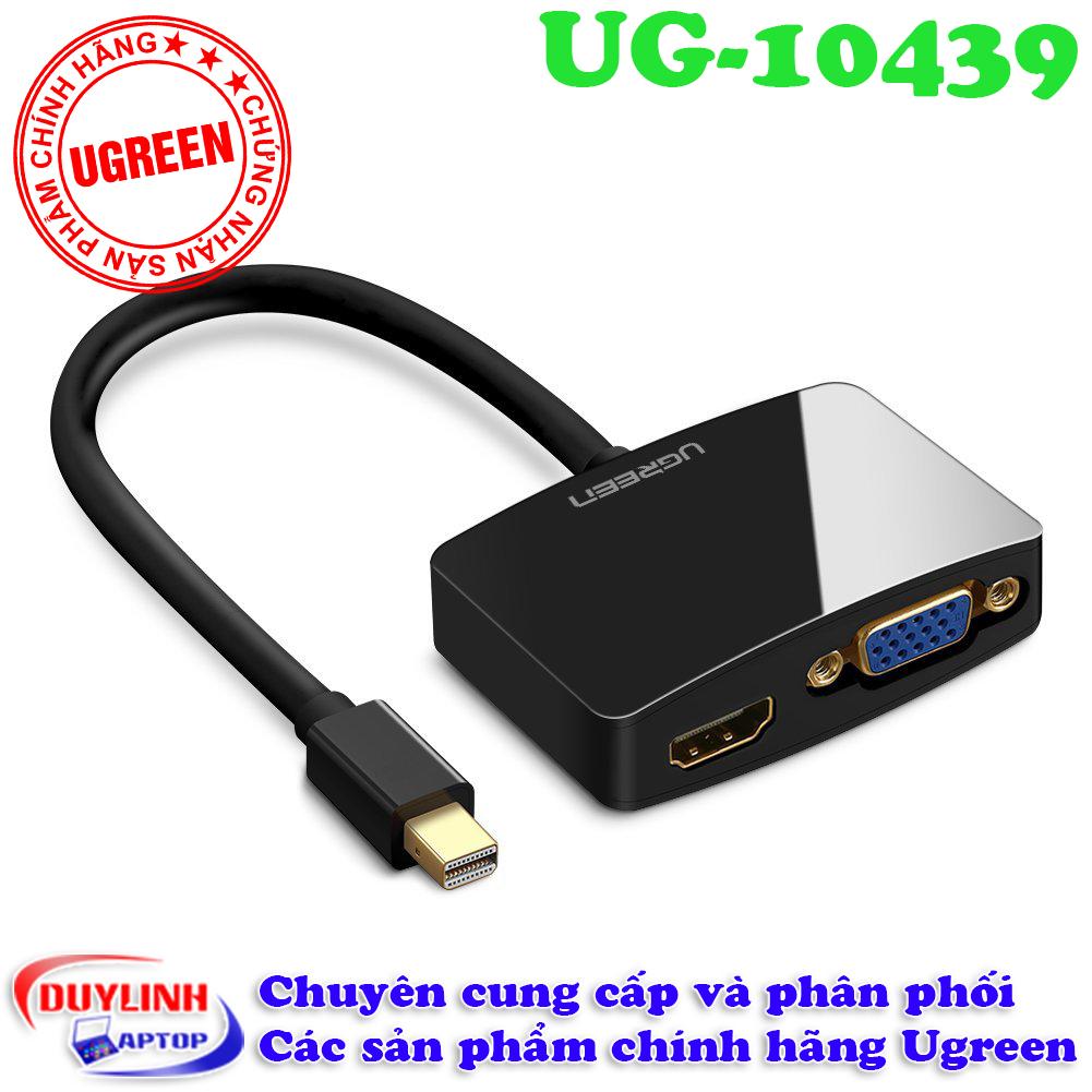 Bộ chuyển Mini Displayport to VGA/HDMI Adapter Ugreen (Trắng)