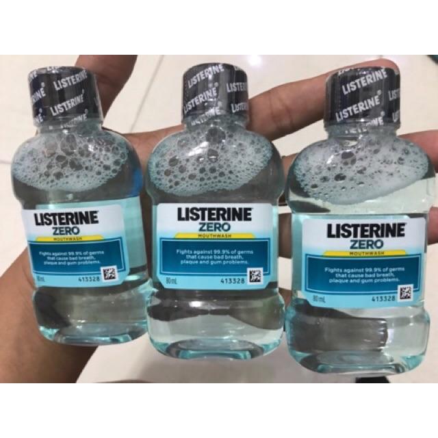 Combo 3 Nước súc miệng listerine 80ml/ chai