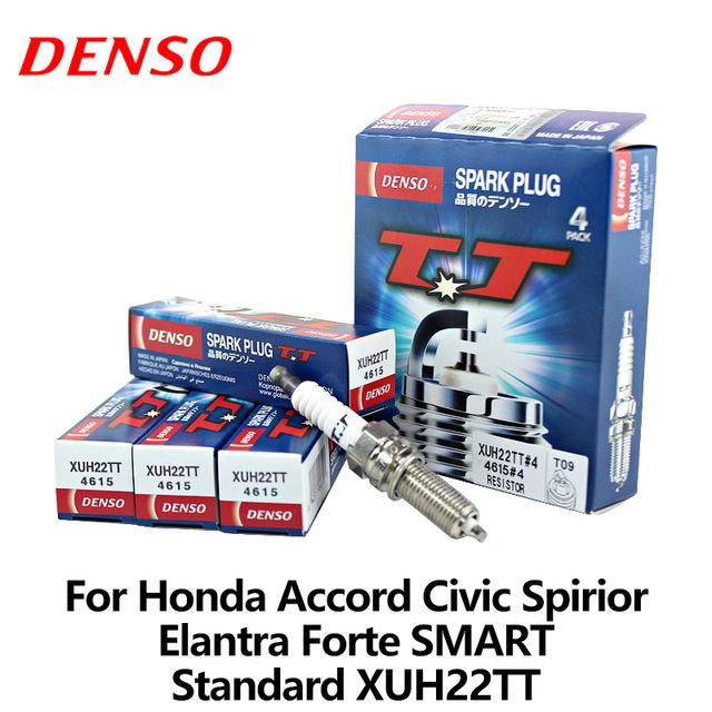 Bộ 4 Bugi Denso XUH22TT cho Kia Forte, Soul, Mitsubishi Outlander