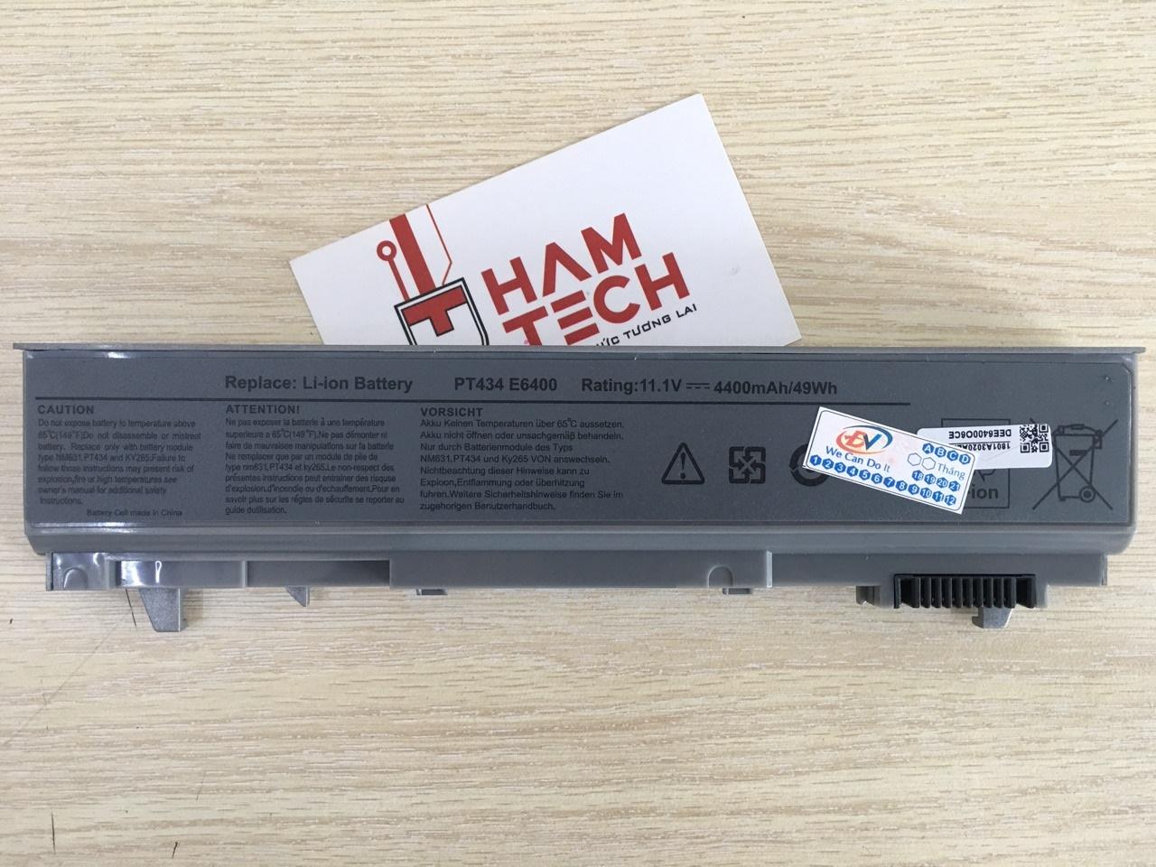 Pin laptop dell latitude e6400 e6410 e6500 e6510 precision m6400 pt434 a2k2 - 6 cell