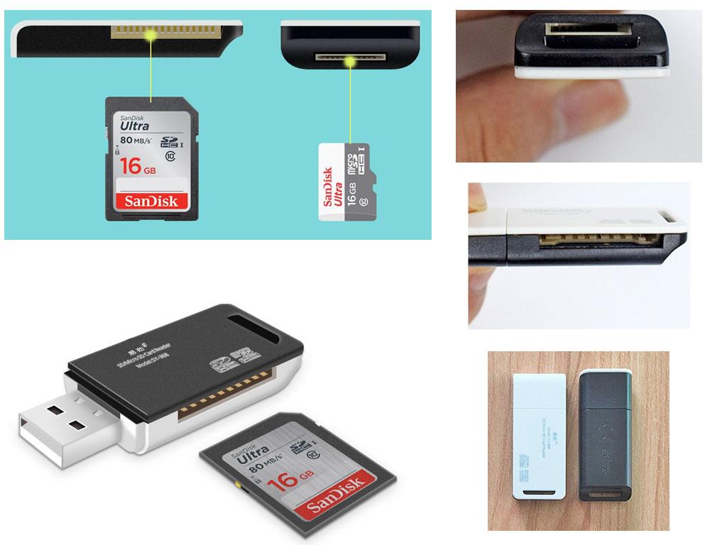 Đầu đọc thẻ nhớ 2 trong 1