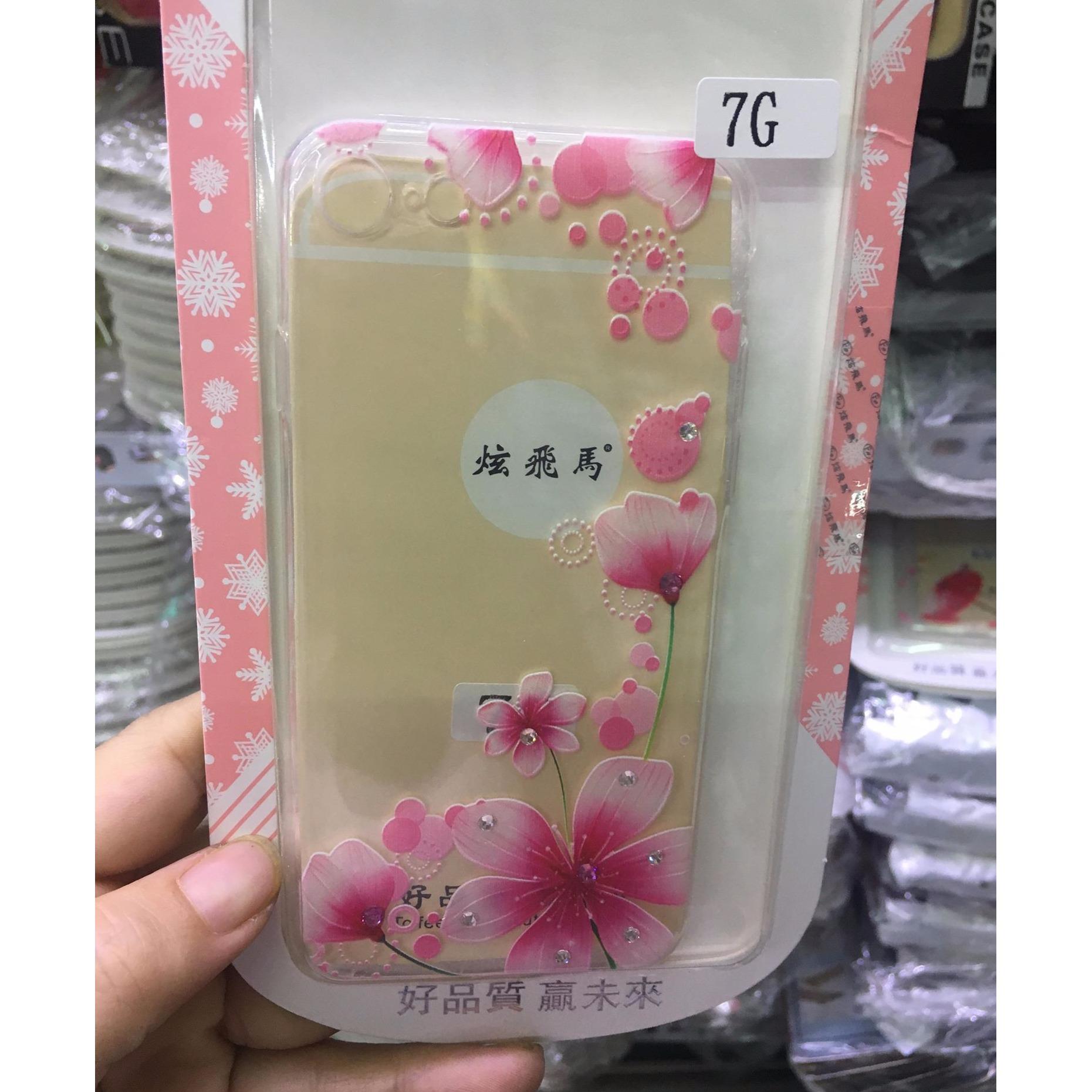 Ốp lưng dẻo thời trang đính đá cho iPhone 7