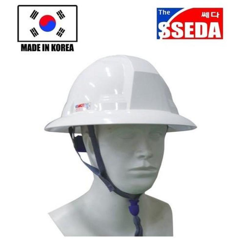 Mũ bảo hộ SSEDA Hàn Quốc vành rộng màu trắng