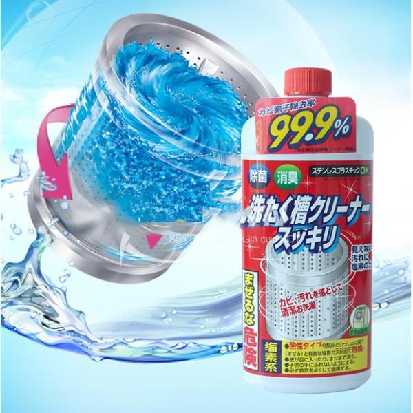 Nước tẩy vệ sinh lồng máy giặt 99,9% - Nhật Bản 550G