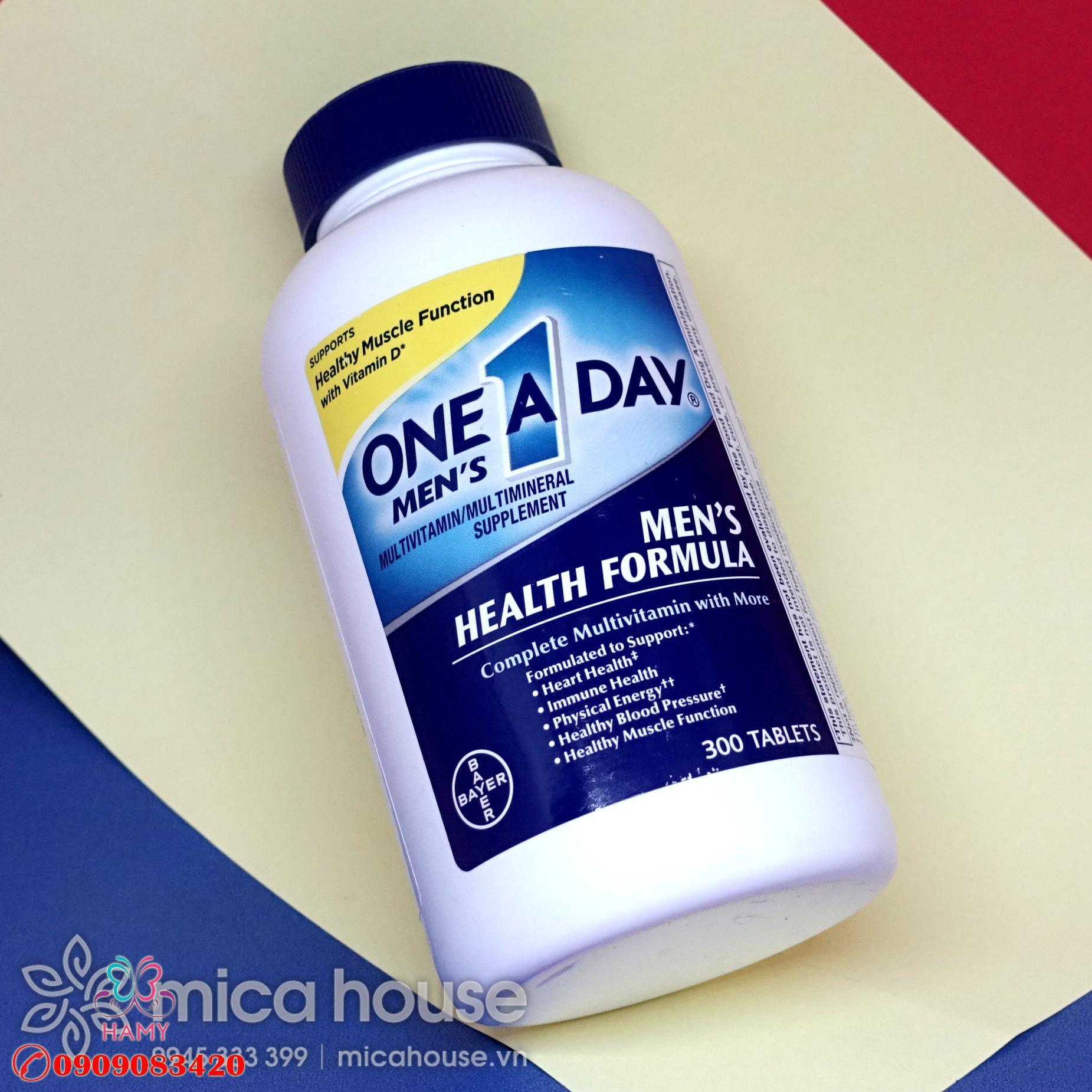 One A Day Men s Multivitamin Health Formula 200 viên Bổ sung Vitamin dành