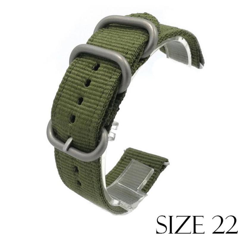 Dây vải NATO 2 mảnh cho các loại đồng hồ Size 22mm
