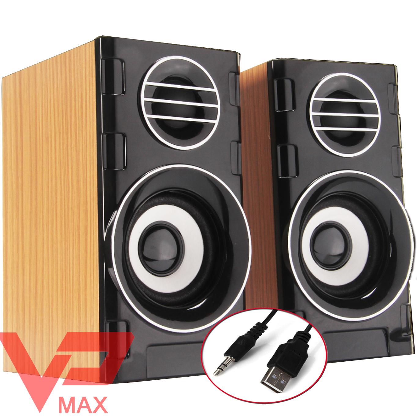 Loa vi tính Skysound chất liệu gỗ sang trọng âm thanh sống động