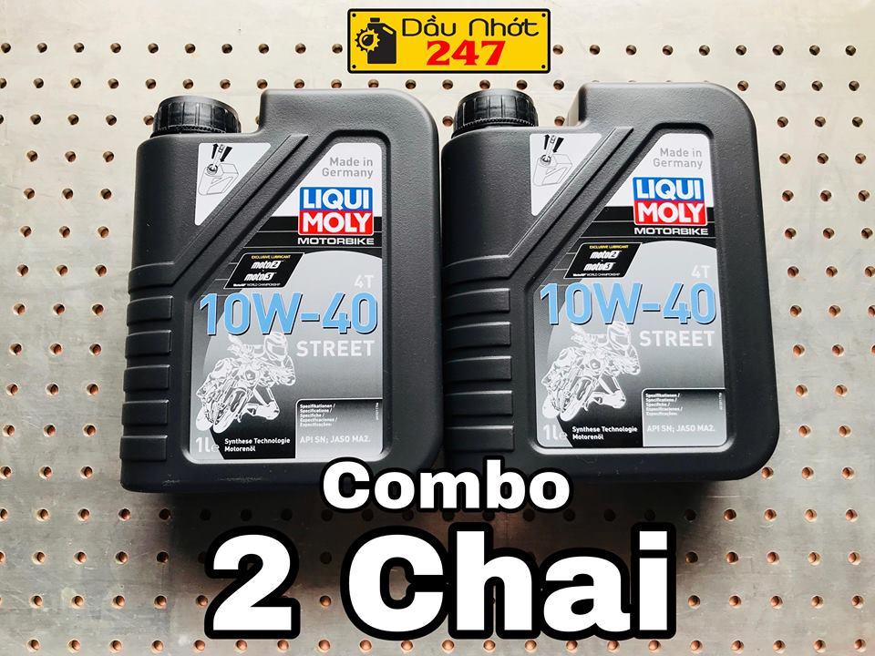 Combo 2 chai liqui moly 10w40 street