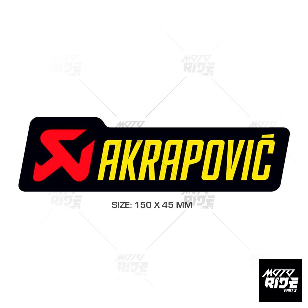 Akrapovic p-hst2al tem pô dài màu 150x45mm chính hãng