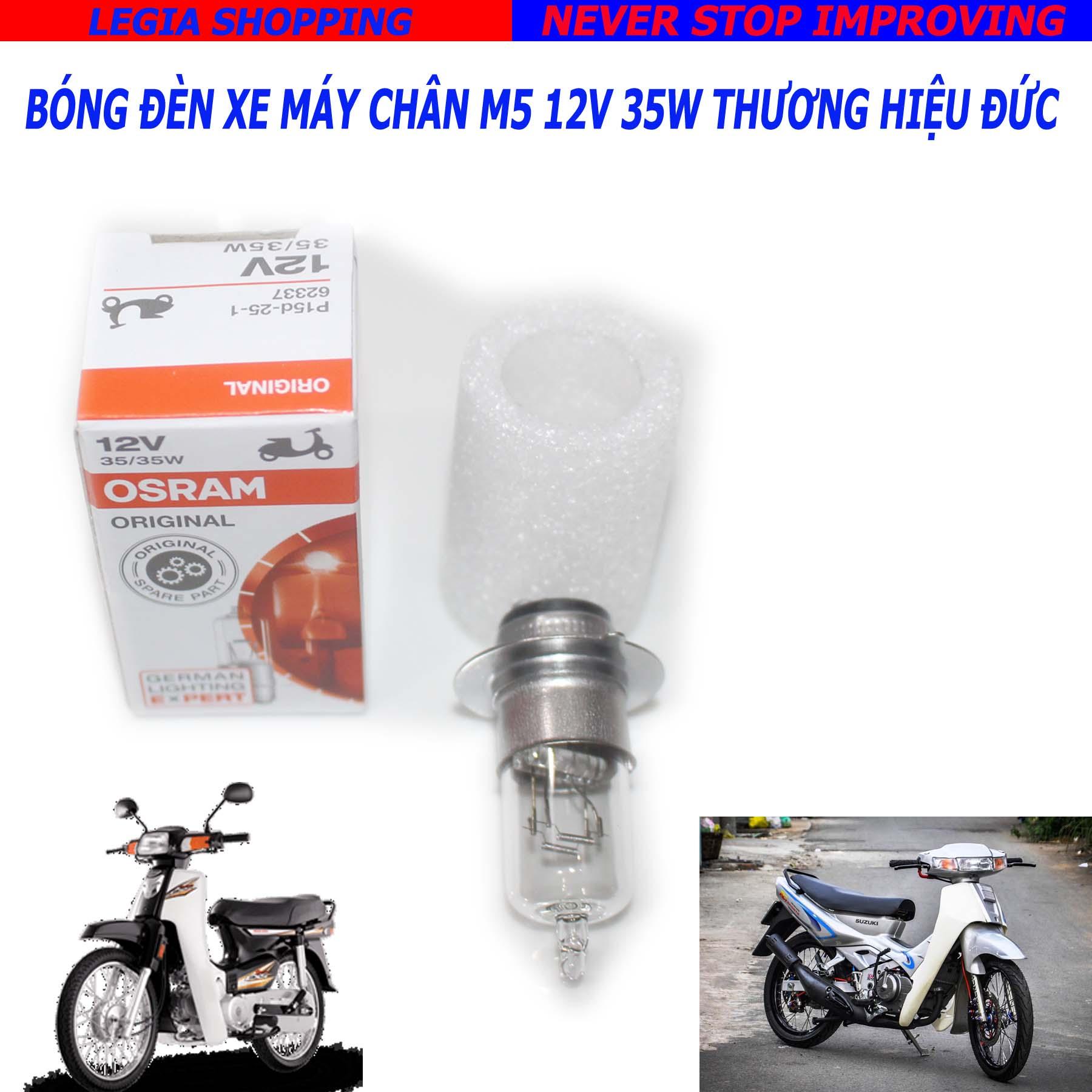 ĐÈN PHA ORSAM 12V 35W CHÂN M5 GẮN XE DREAM, SU SPORT, CUB, VIVA