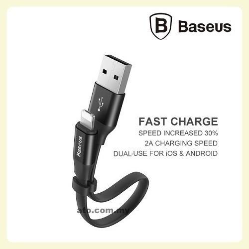 Dây sạc ngắn baseus 23cm dành cho cổng lightning iphone bảo hành 12 tháng