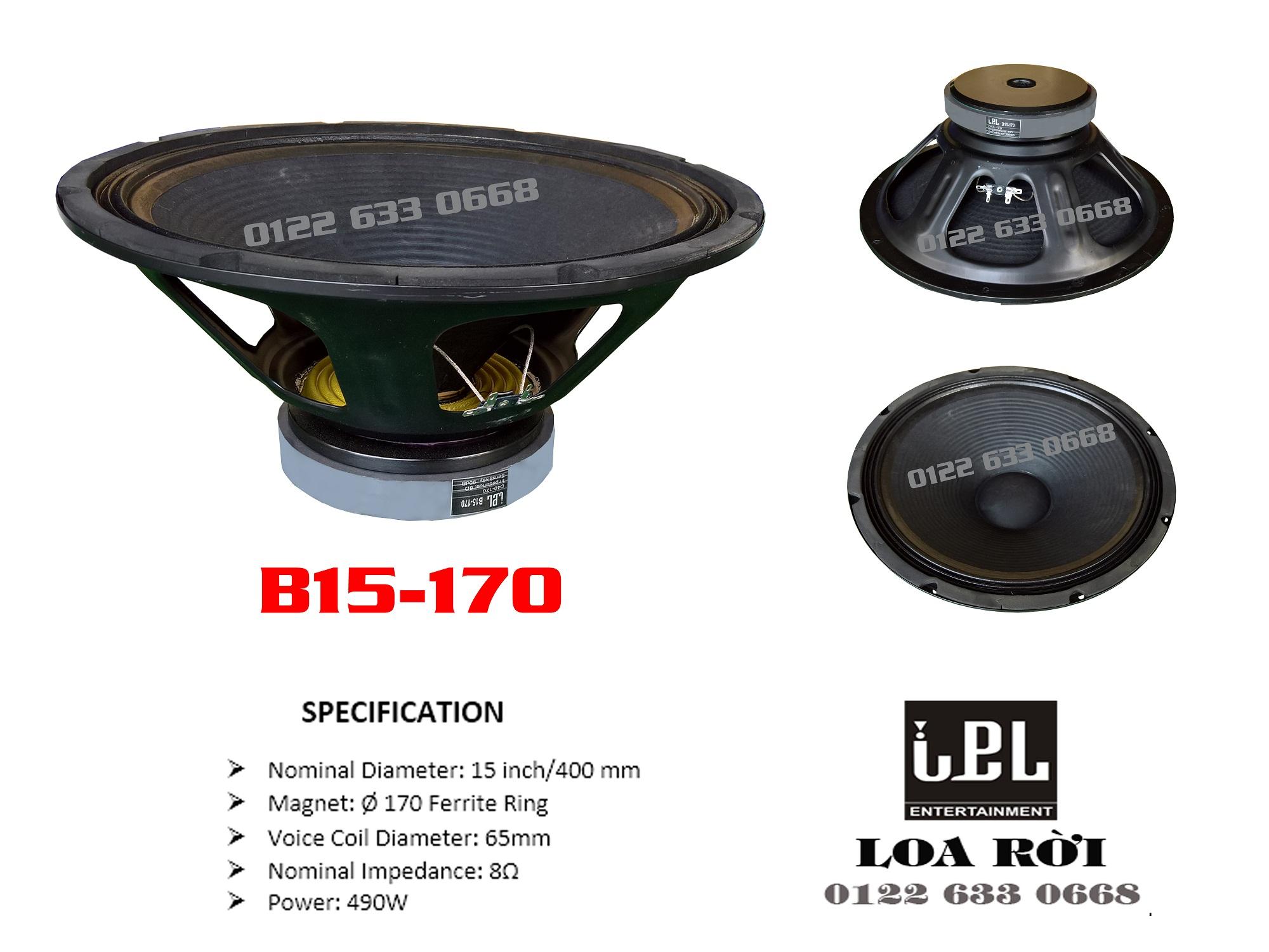 Loa rời bass 40 phi 170 c65 xs b15-170