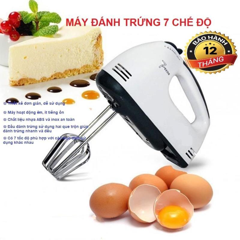 Giá bán Máy Đánh Trứng Cầm TayMáy Đánh TrứngLoại Nào Tốt Máy Đánh Trứng Cầm Tay 7 Chế Độ MDT008,Thân Máy Làm Bằng Chất Liệu Nhựa ABS, Que Đánh Trứng Inox Cao Cấp Không Han Gỉ An Toàn Cho Sức Khỏe. Bảo hành Lâu Dài