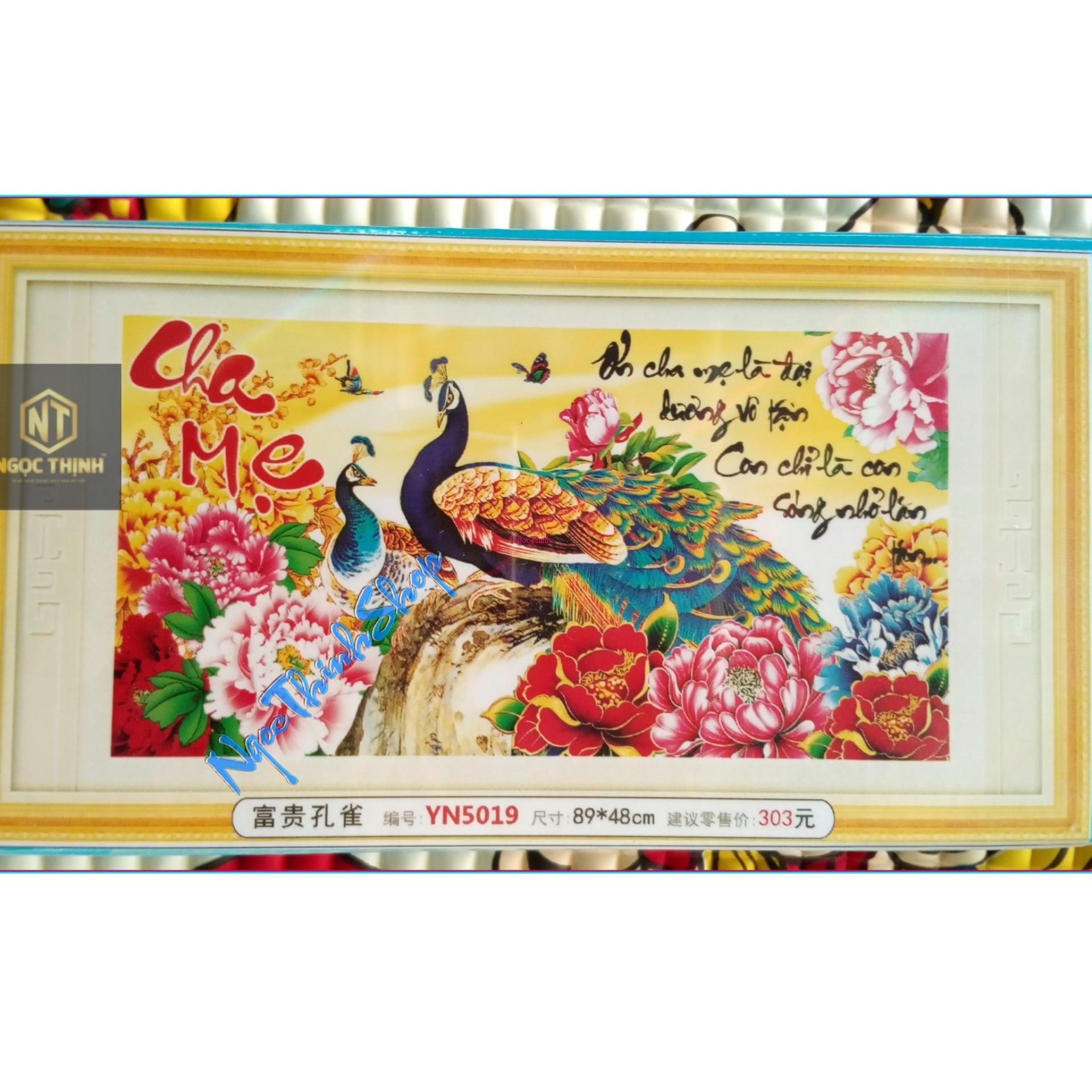 Yn5019-tranh đính đá cha mẹ-8948
