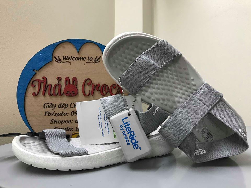 Sandal Cross. Lite Ride cho nữ màu ghi- mẫu mới 2018