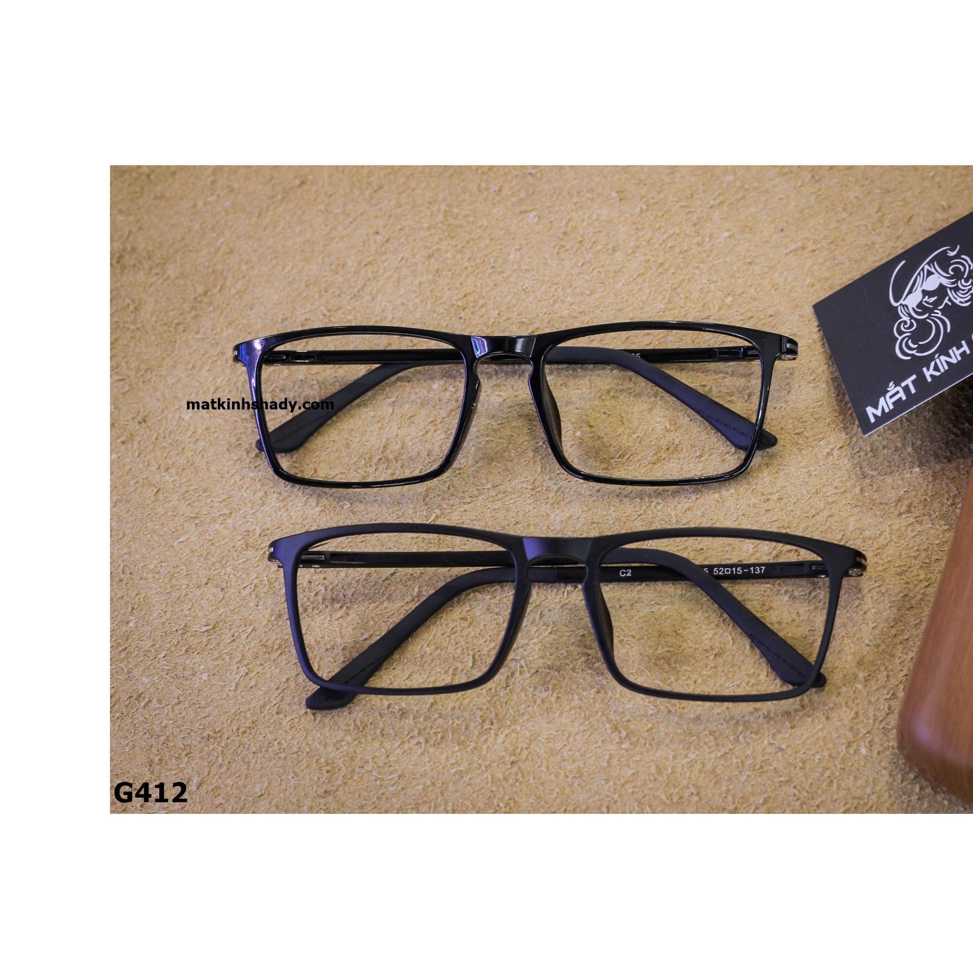 Kính mắt vuông Gọng nhựa siêu dẻo Hàn Quốc (ĐEN)