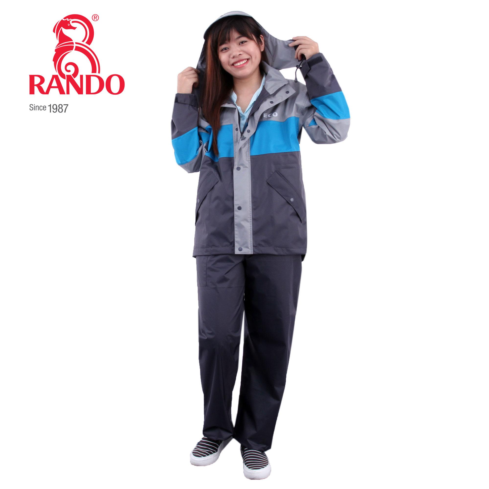 [HCM]Bộ áo mưa ECO Rando size XXL (Xanh Joly)