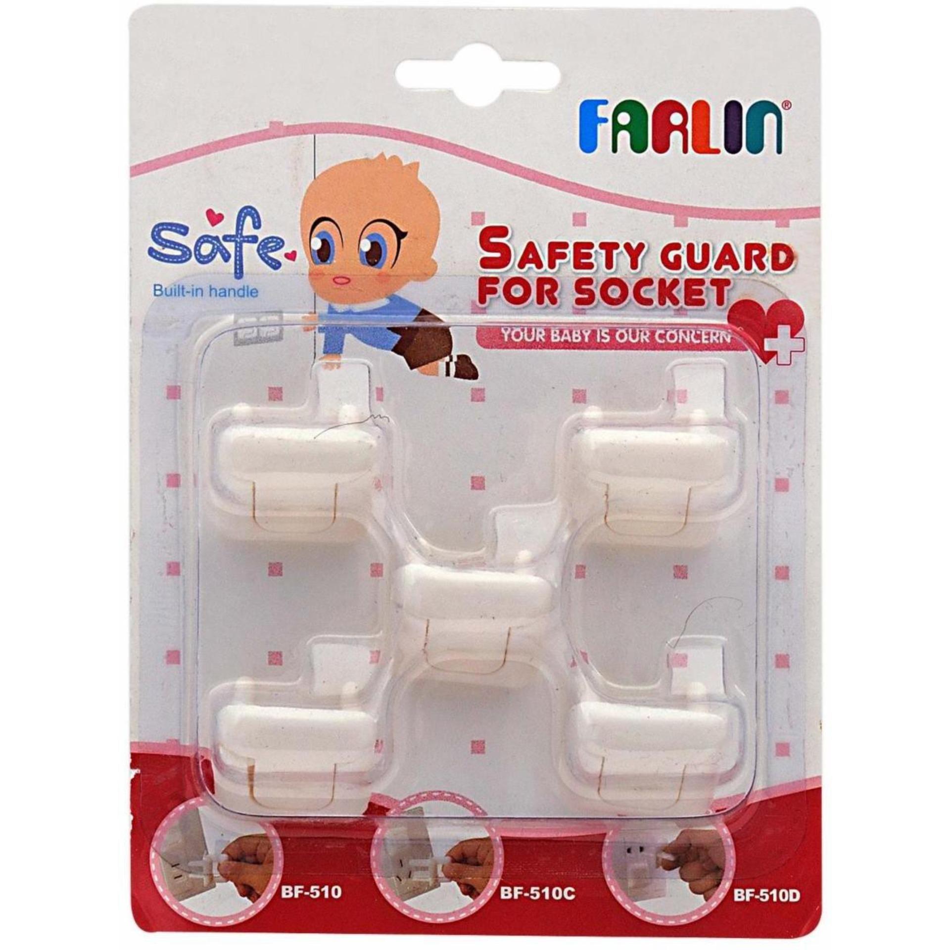 Vĩ 5 nút che ổ cắm điện Safety guard for socket Farlin