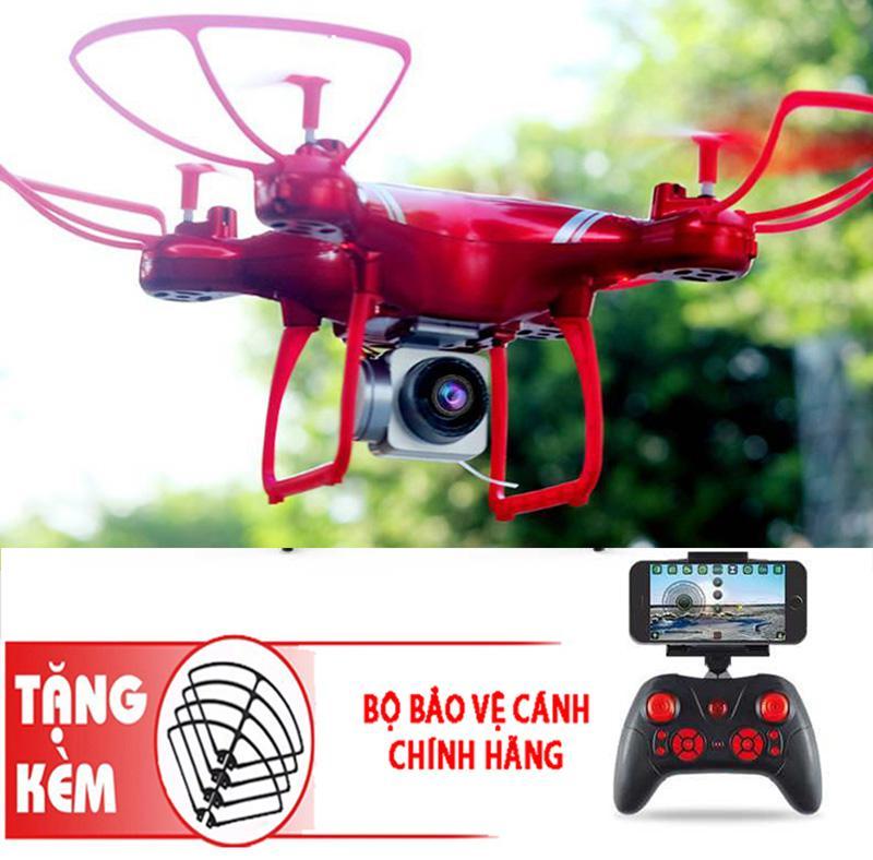 Flycam giá rẻ, Camera flycam, may bay dieu khien - Máy bay Flycam KY101 cao cấp, kết nối Wifi với điện thoại, Bảo Hành uy tín 1 Đổi 1 (Đỏ)