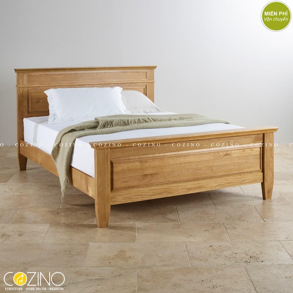 Giường đôi Holy gỗ sồi 1m8