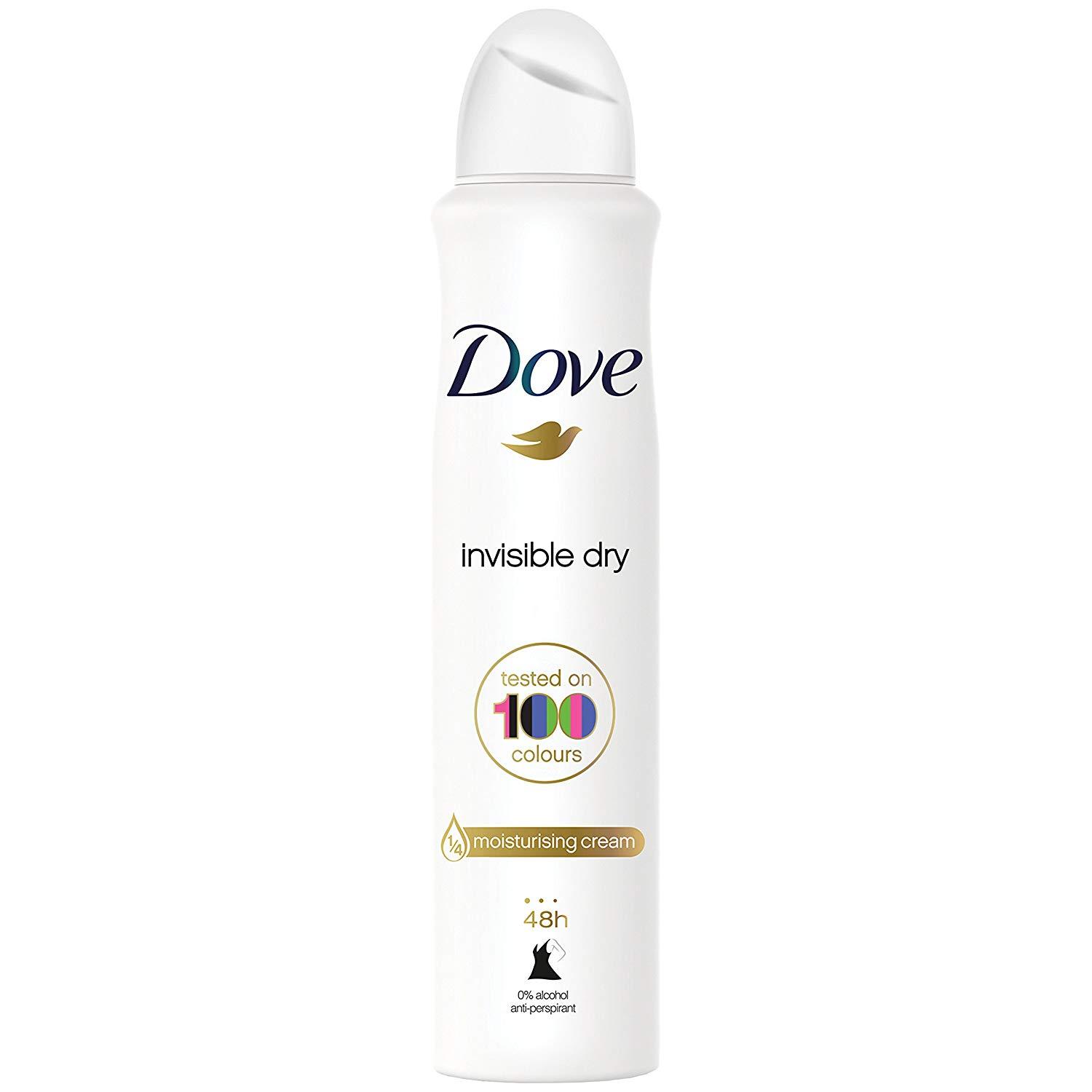 Xịt Khử Mùi Dove Invisible Dry Moisturising Cream 150ml