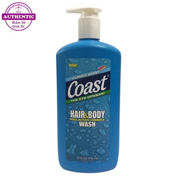SỮA TẮM GỘI CHO NAM COAST HAIR AND BODY WASH (946ML) nhập khẩu