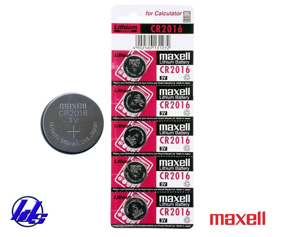 Pin cr2016 maxell vỉ 5 viên - made in japan