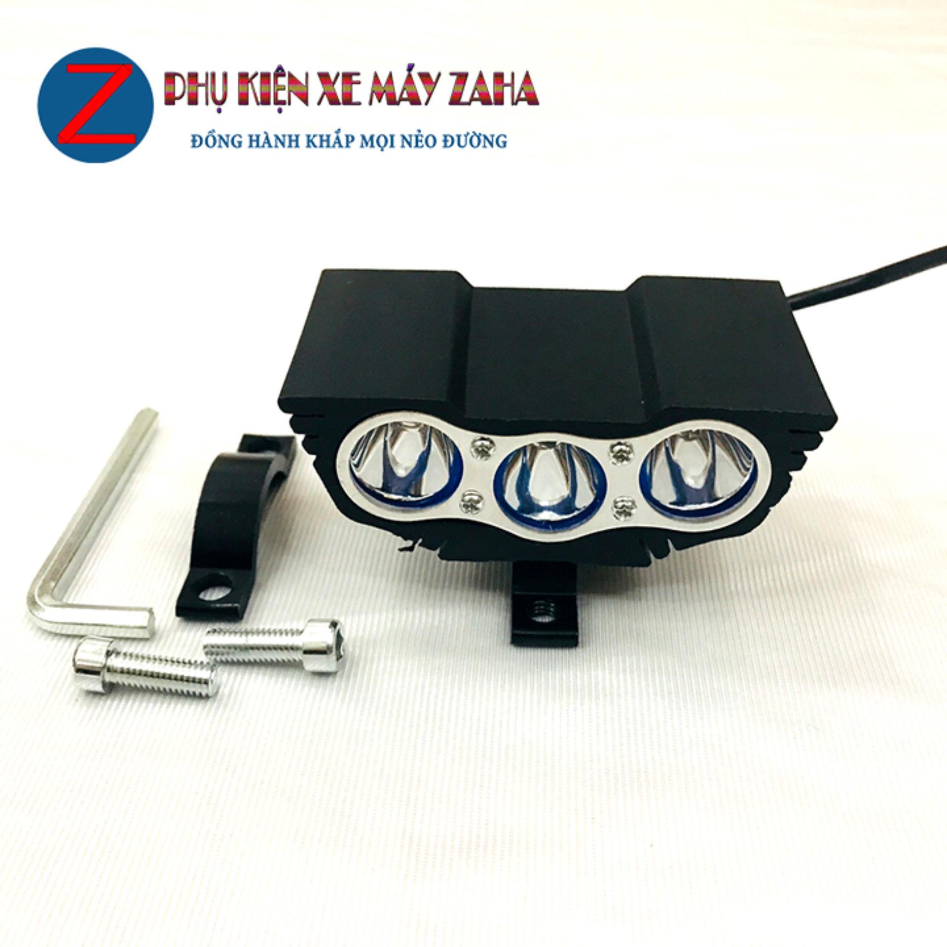 [HCM]Đèn pha led trợ sáng mắt cú x3 30W gắn xe máy