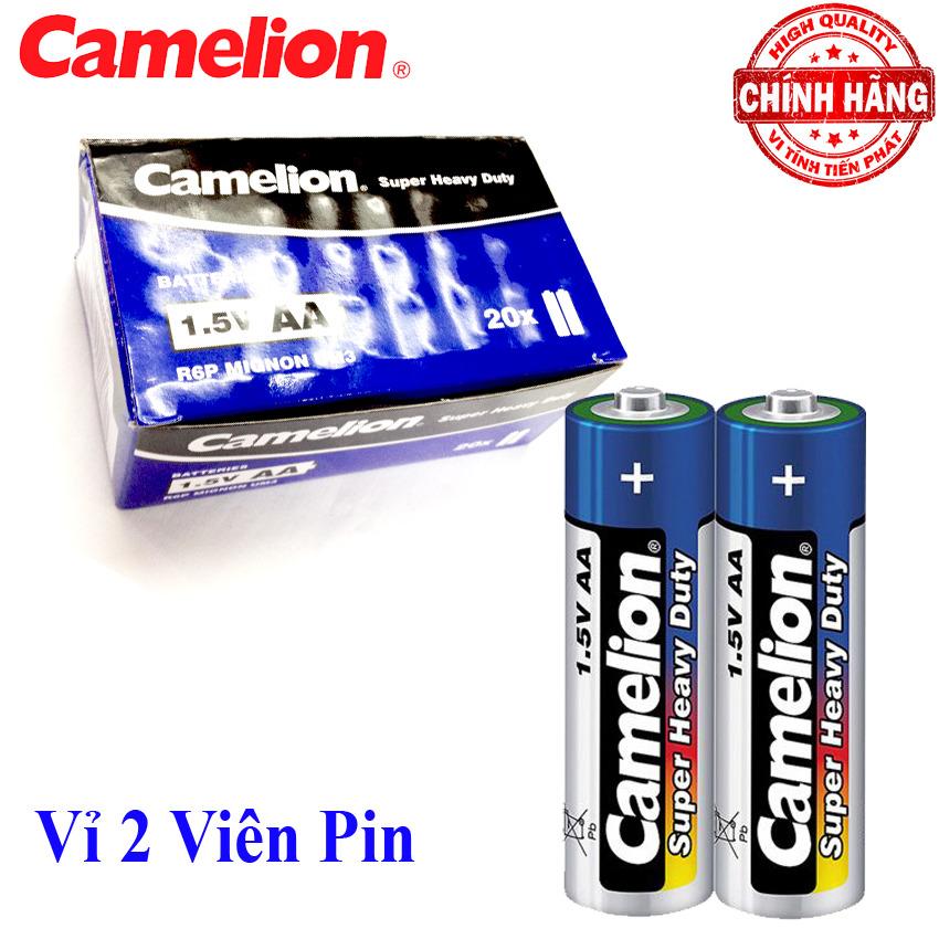 Bộ vỉ 2 viên Pin Tiểu AA (2A) Camelion Super Heavy Duty Battery 1.5V
