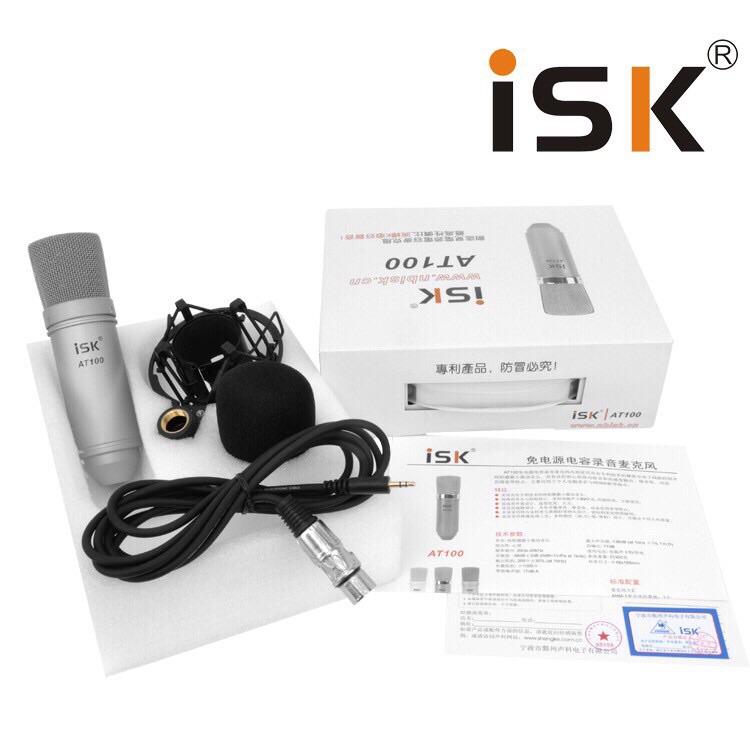 mic thu âm livestream isk at100 bảo hành 12 tháng hàng loại tốt