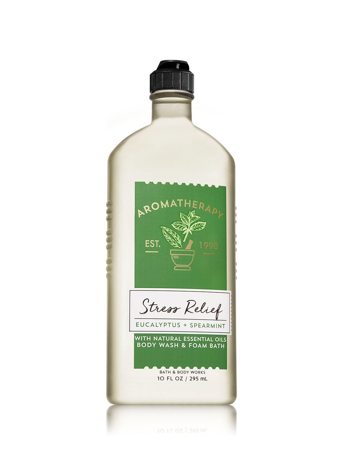 Sữa tắm tinh dầu thư giãn bath and body works aromatherapy stress relief eucalyptus spearmint