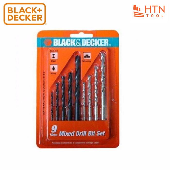 Black+decker - a8106g hộp mũi khoan đa năng 9 chi tiết - a8106g