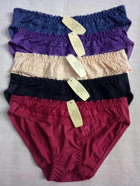Combo 10 quần lót nữ victoria secret thun lạnh phối ren