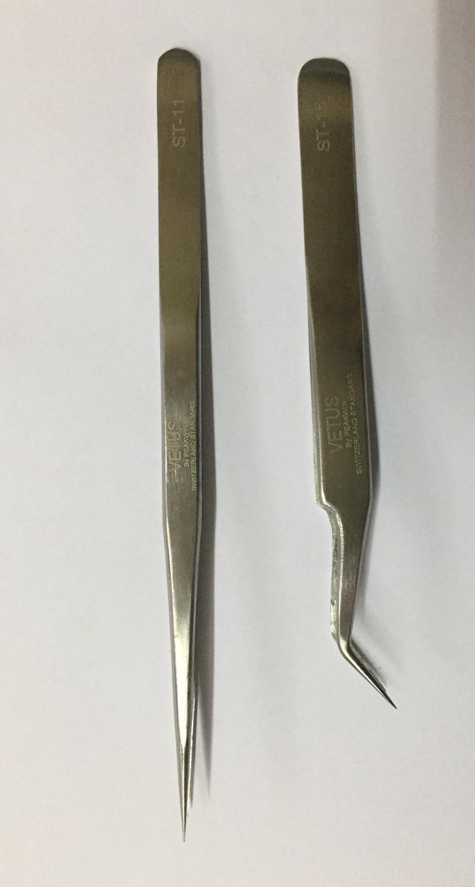 [FreeshipMAX] Nhíp nhặt lông yến chân thẳng-cong bằng inox không gỉ 2 cái-PP Sâm Yến Thái An