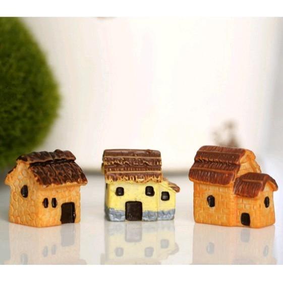 [HCM]Phụ kiện tiểu cảnh - Nhà xưa trang trí terrarium sen đá xương rồng charm slime