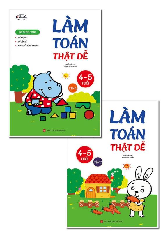 Mua Làm Toán Thật Dễ - Trọn Bộ 2 Tập (4 - 5 Tuổi)