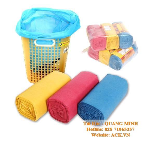 TÃºi Äá»±ng RÃ¡c mÃ u - Combo 1kg ( size trung 55x65cm) 