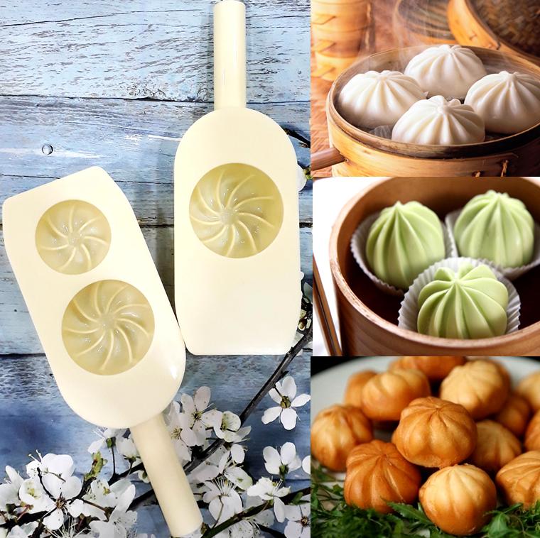 [HCM]Trọn bộ 2 khuôn tạo hình bánh bao với 3 kích cỡ tiện ích (hàng xuất khẩu cao cấp) - Goodcom