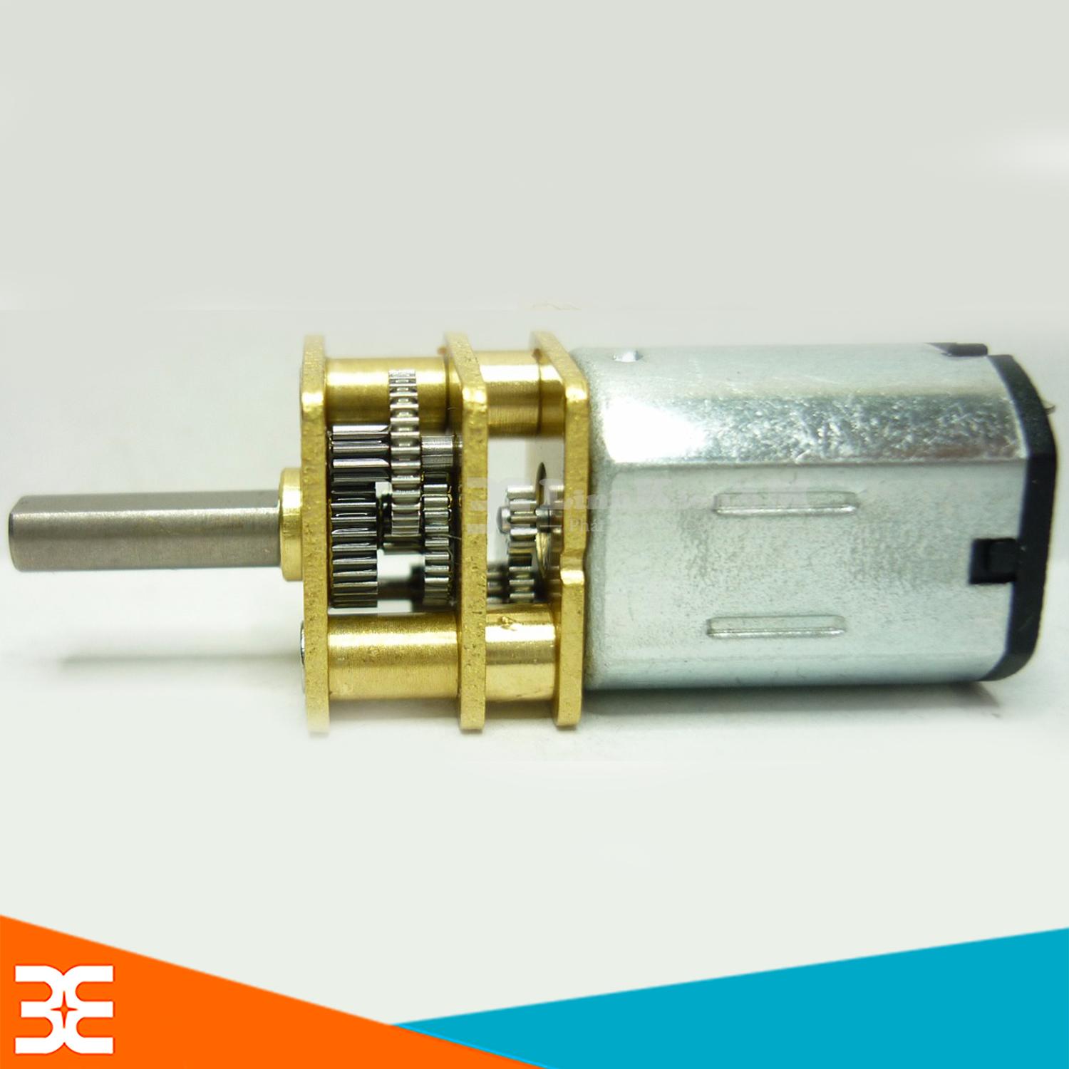 Động Cơ Giảm Tốc JA12-N20 Mini 3-12VDC 120-480RPM Tỉ Số Truyền 1:50