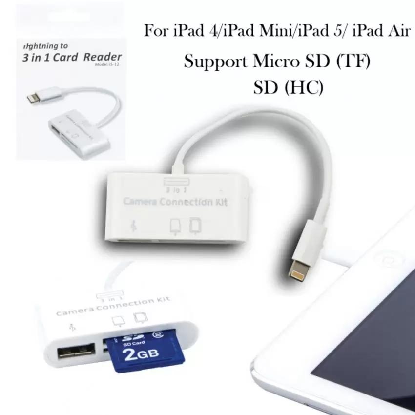 Cáp OTG Lightning hỗ trợ đọc thẻ nhớ cho Ipad
