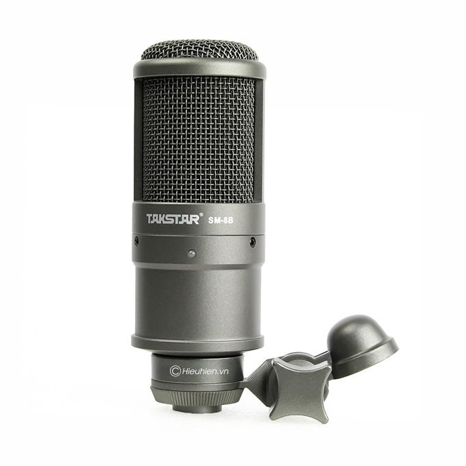 Combo mic thu âm takstar sm8b và nguồn 48v