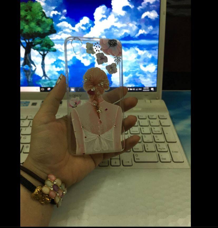 Ốp lưng dẻo thời trang đính đá cho Oppo A37