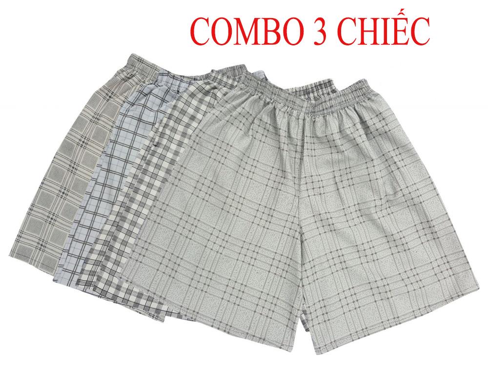 Mua 2 tặng 1 quần đồ mặc ở nhà cho nam, chiếc quần short lửng, quần chun nam , quần đùi nam đồ mặc mùa hè