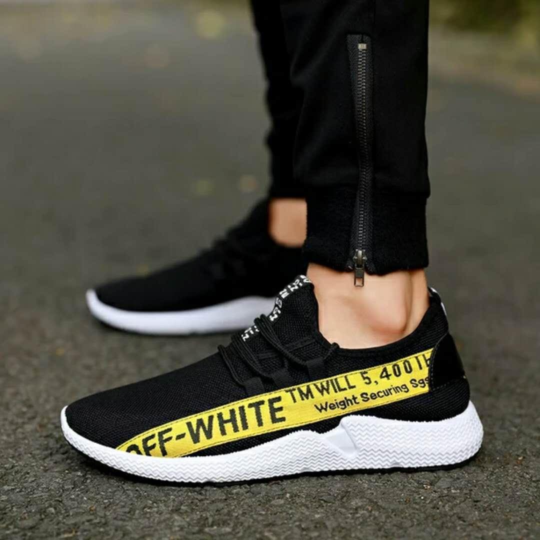 Giày thể thao nam off-white cực chất 024 ( đen trắng, đen đỏ, đen vàng )
