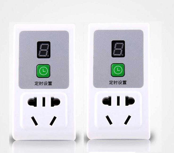 Bộ 2 ổ cắm điện thông minh hẹn giờ điện tử AL-08 (10A-220V)