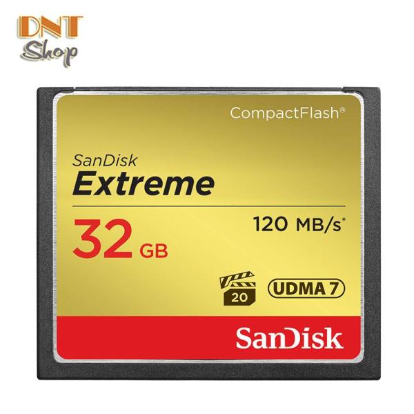 [HCM]Thẻ Nhớ CF (CompactFlash) SanDisk Extreme 32GB 800X~120MB/s (SDCFXS-032G-A46)
