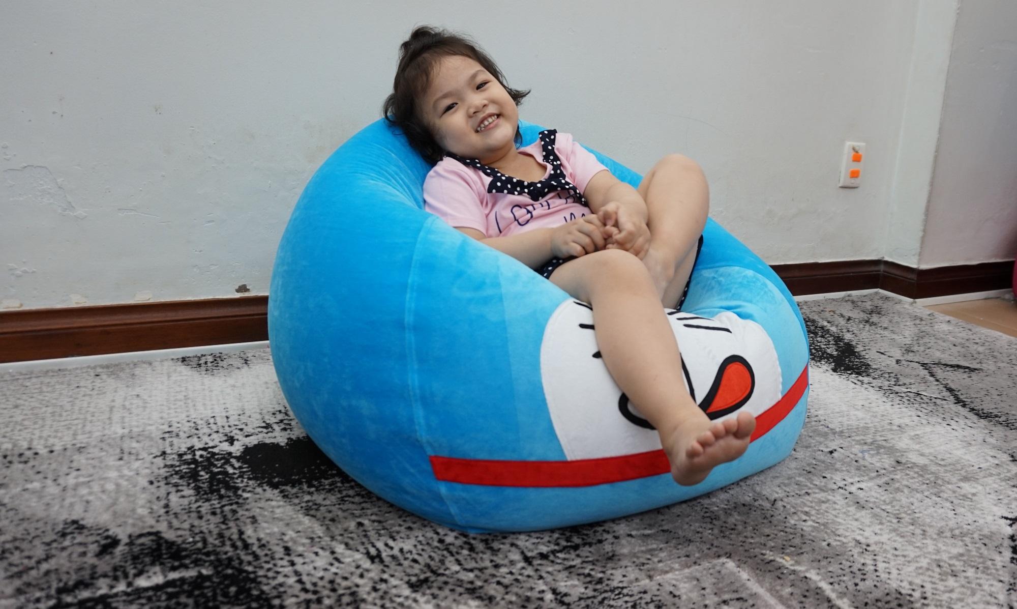 Ghế lười giọt nước Hali Đoremon (size S) nội thất dành cho trẻ em