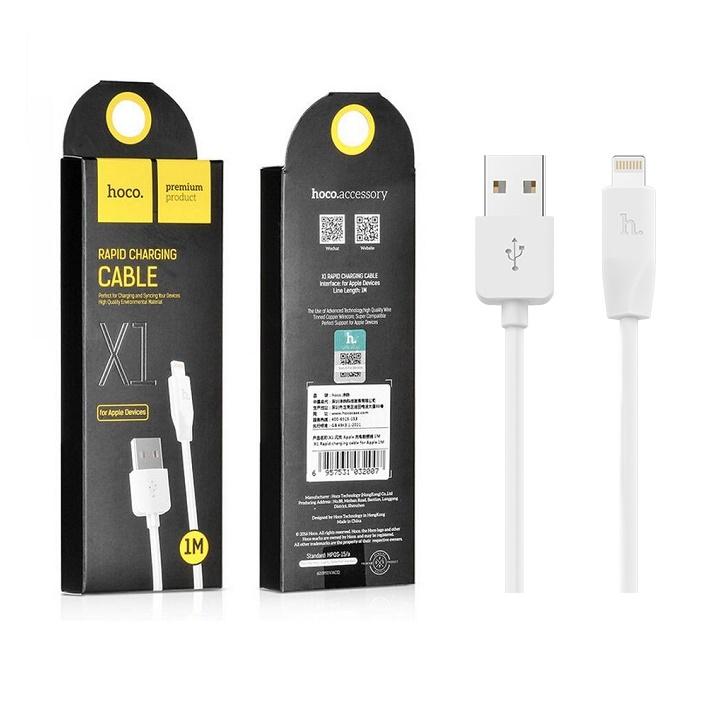 Cáp sạc iphone 5 6 7 8 plus x xr xs max lightning cable hoco x1