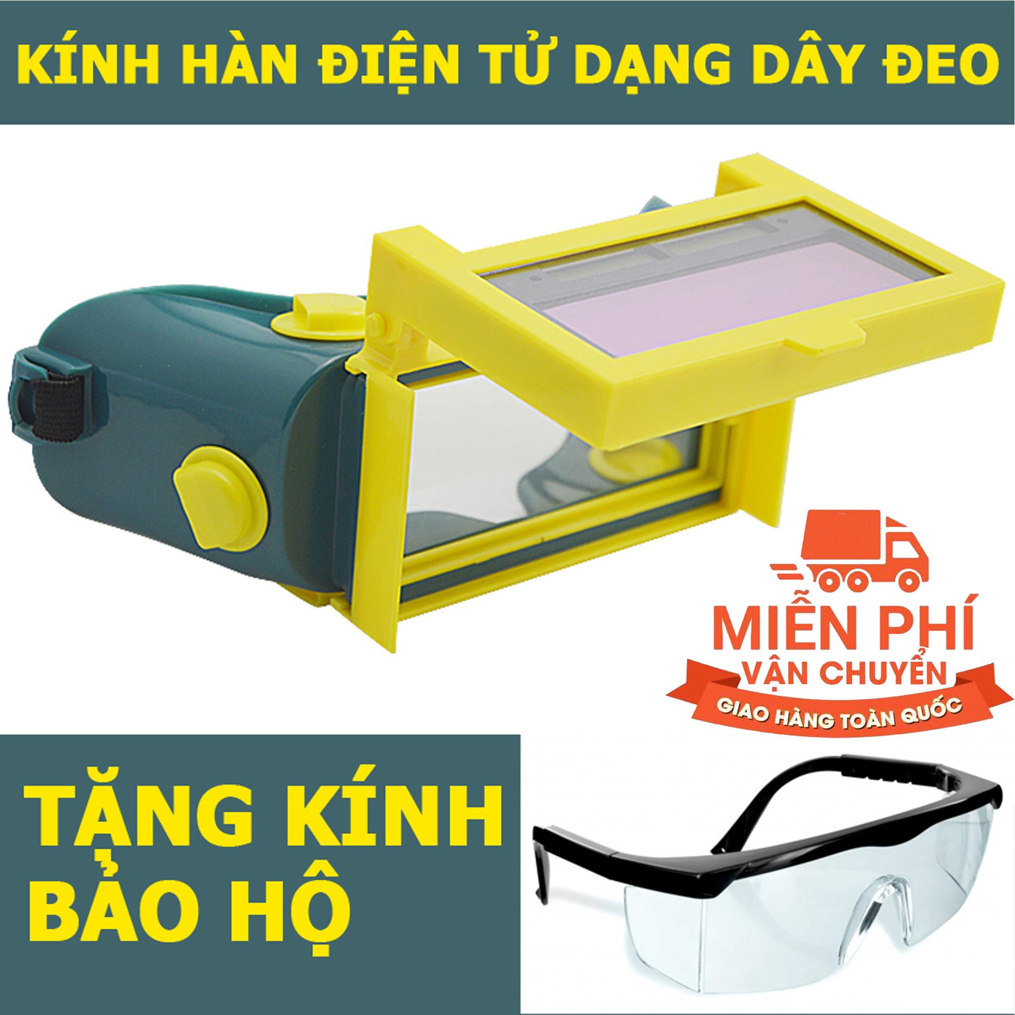 Kính hàn điện tử tự động cảm biến ánh sáng KH02 + Tặng kính bảo hộ