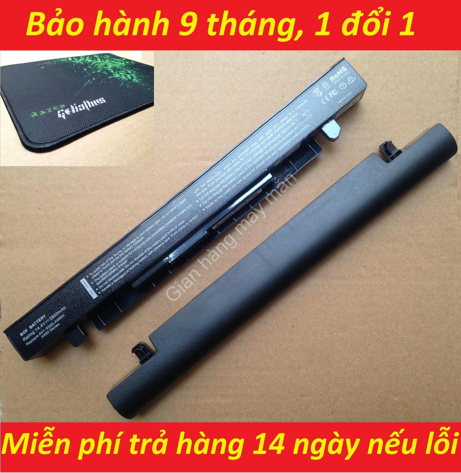 Pin cho laptop asus x450c x450ca x450cc x450cp tặng bàn di chuột